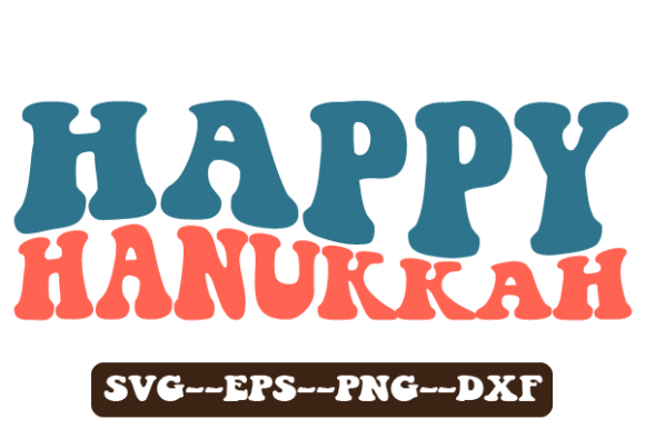 Happy Hanukkah Retro Wavy Svg Review