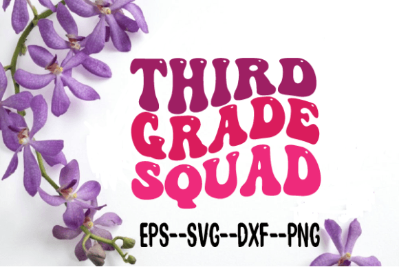 Third Grade Squad New Wavy Retro Svg Review